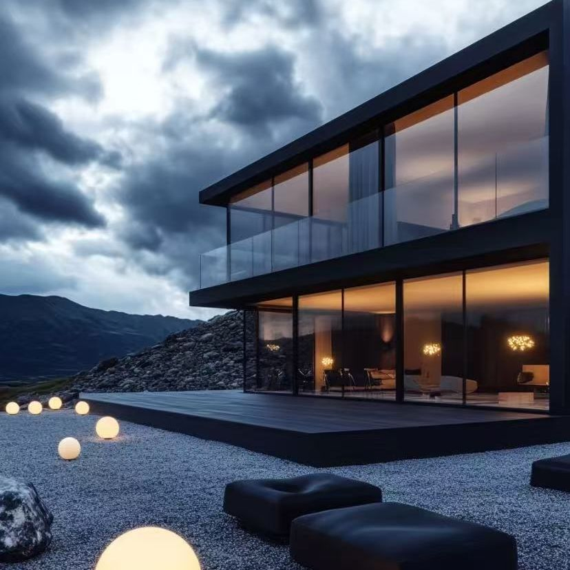 Villa de Acero Construida en Fábrica con Solución Rentable