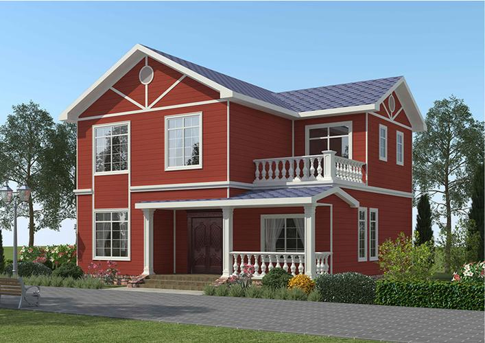 Villa Prefabricada Robusta Construida con Acero de Alta Resistencia y Galvanización