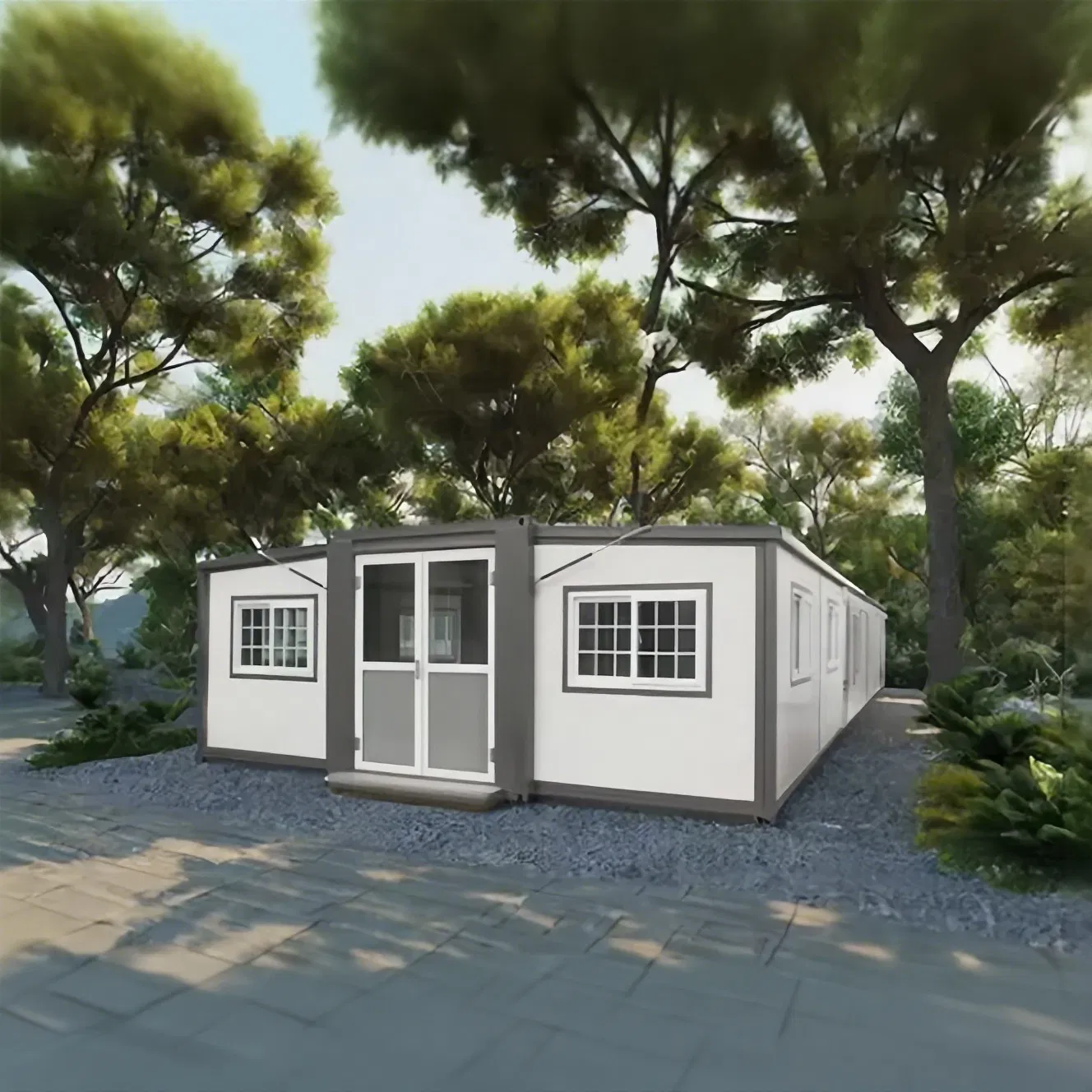 Cabina móvil expandible plana prefabricada estudio casa diminuta oficina estructura de acero contenedor