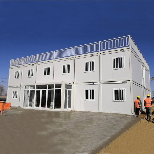 Campamento modular portátil de instalación rápida para alojamiento de personal, dormitorio prefabricado para trabajadores en sitios de construcción