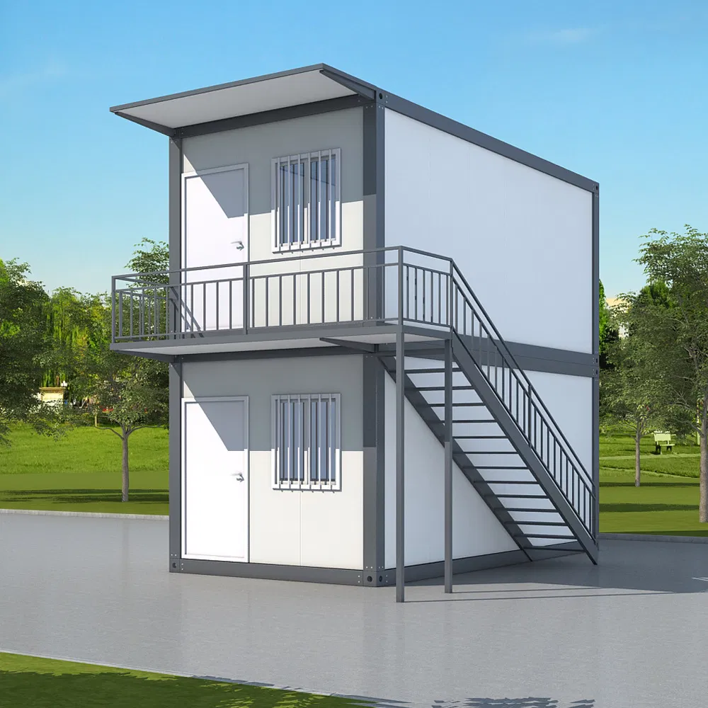 Cabaña modular prefabricada de techo plano personalizada para hotel familiar