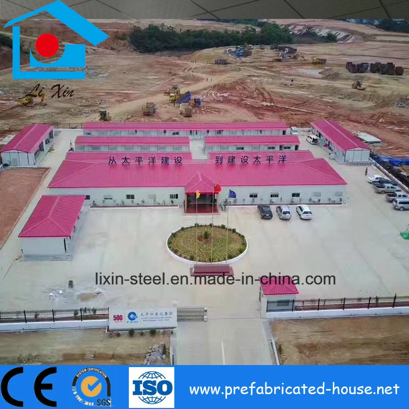 Casa prefabricada de acero para campamento de trabajadores con nuevo diseño de estructura de acero