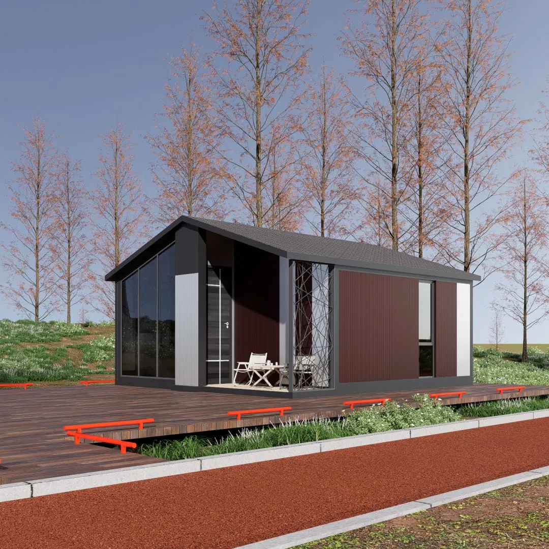 Villa plegable de rápida instalación para compradores de ADU en el patio trasero, casa móvil global