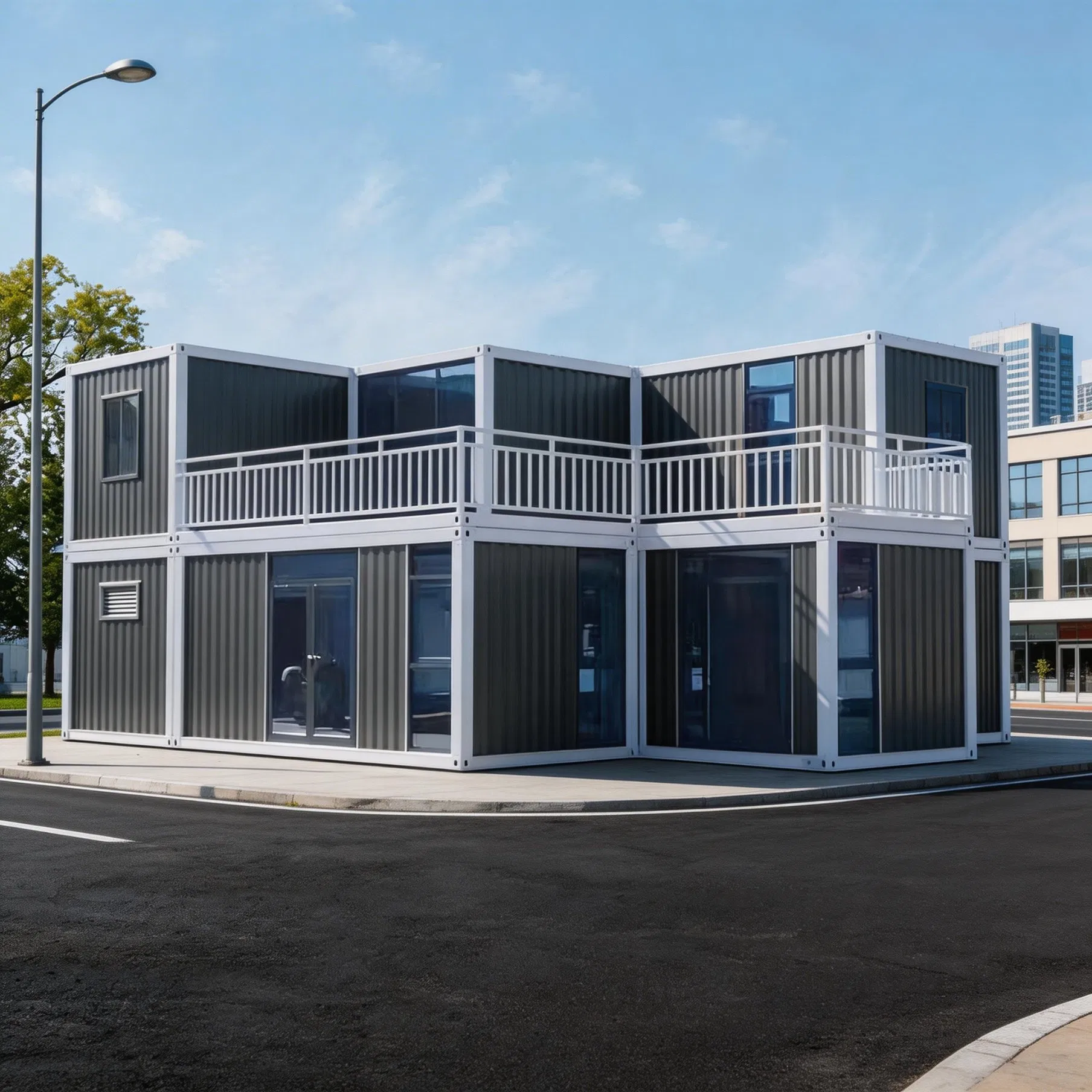 Casa modular de construcción rápida de EPS, casa contenedor integrada, casa prefabricada