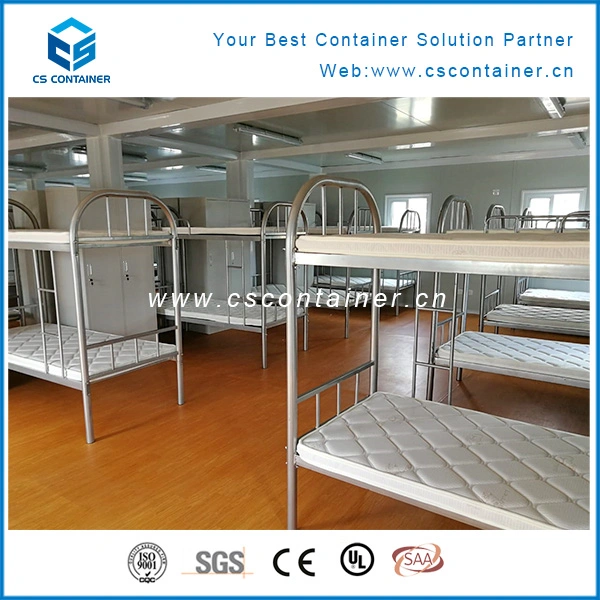 Cabañas de contenedores de oficina / Casas de paquete plano de China / Alojamiento en campamento en contenedor