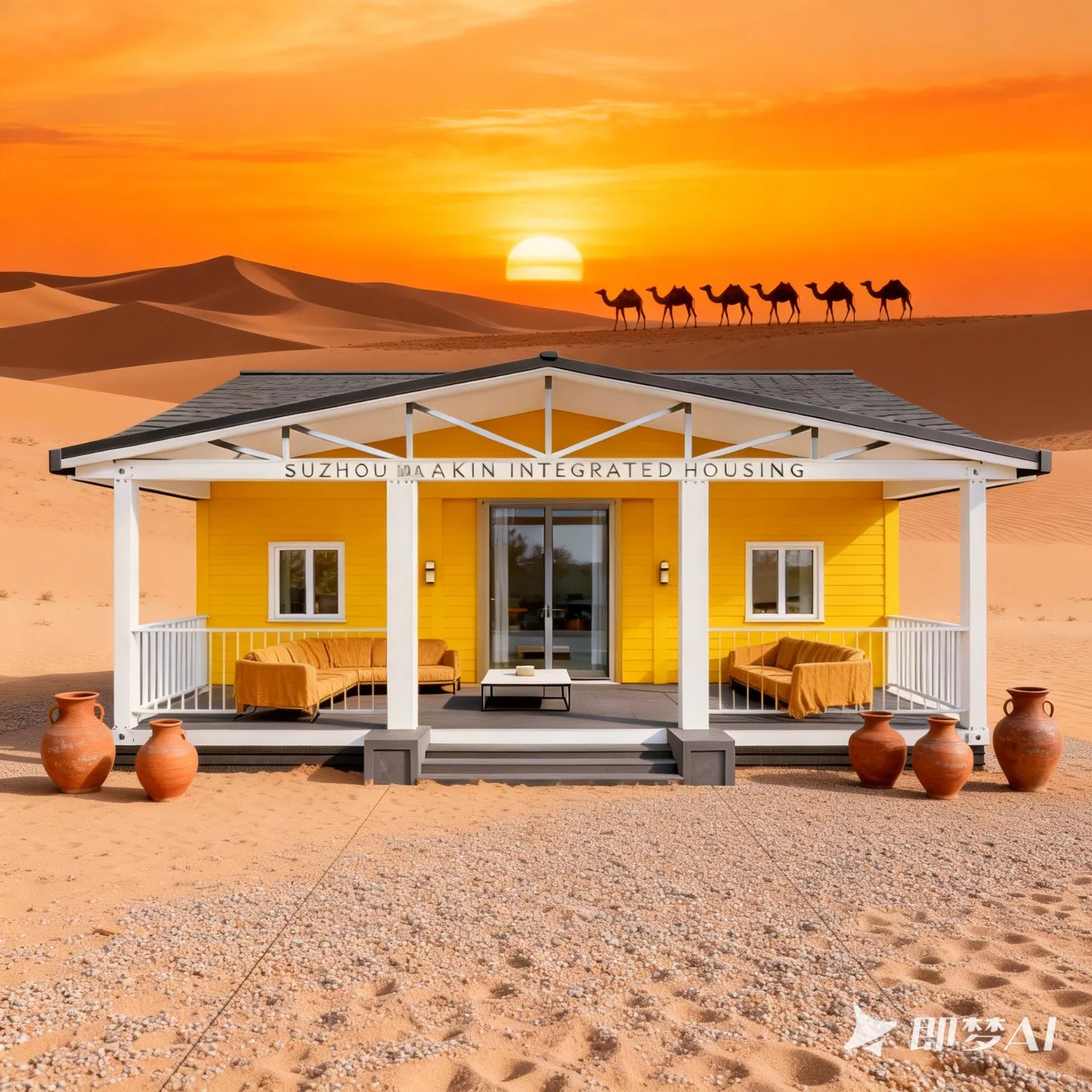 6X9X3.3m Villas Prefabricadas Rápidas Casa Prefabricada Módulo Casa Contenedor
