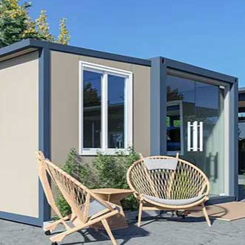Contenedor de tienda espacioso, expandible, conveniente, plegable, de acero grueso, impermeable y escénico