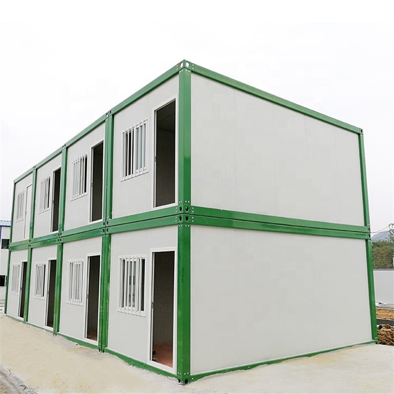 Casa de contenedor de dos pisos, rápida de construir y asequible