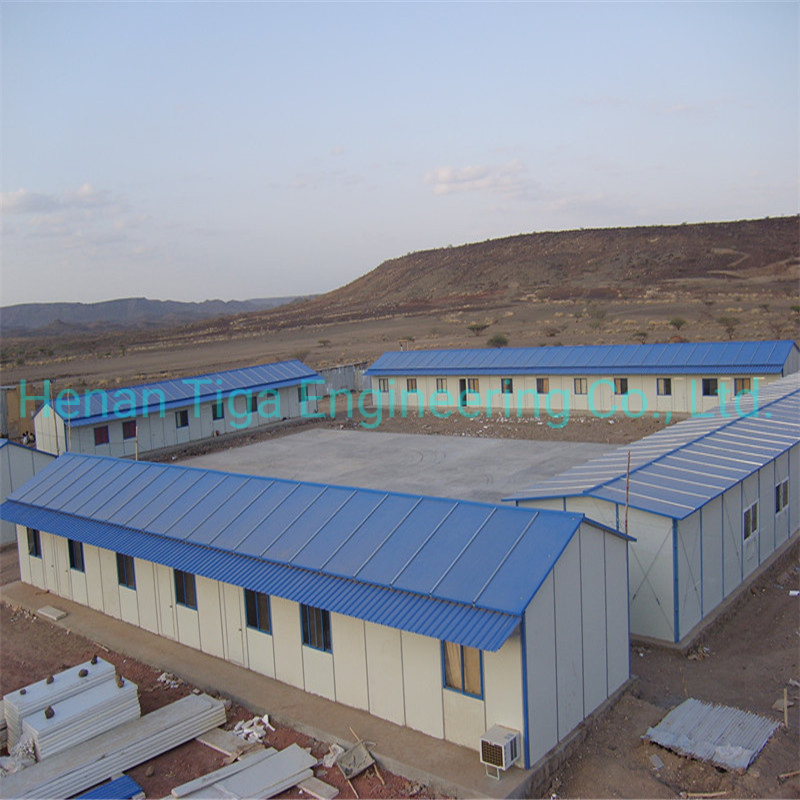 Construcción Rápida de Paneles Modulares Prefabricados de Estructura de Acero para Alojamiento Temporal de Personal en el Sitio de Trabajo
