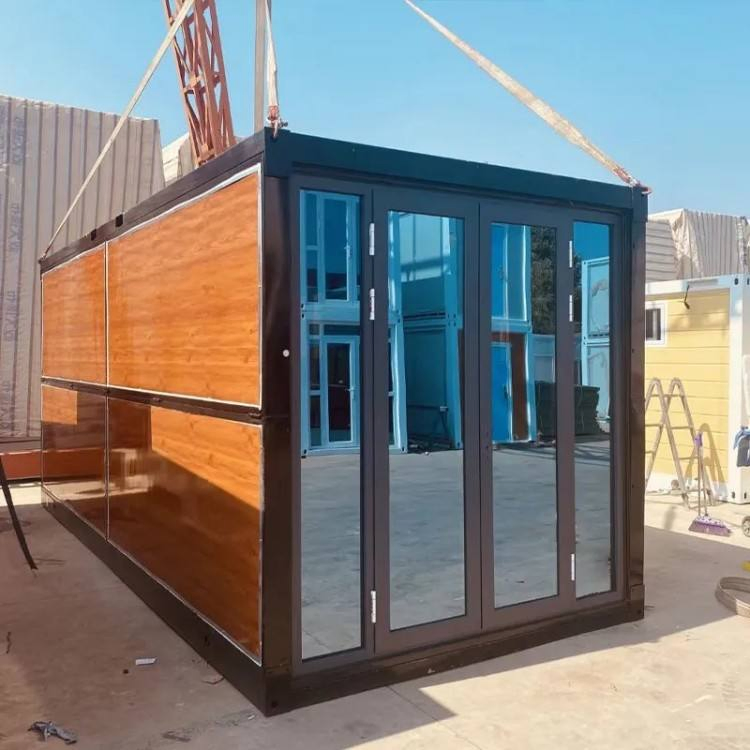 Casa contenedor plegable prefabricada de instalación rápida para vida móvil
