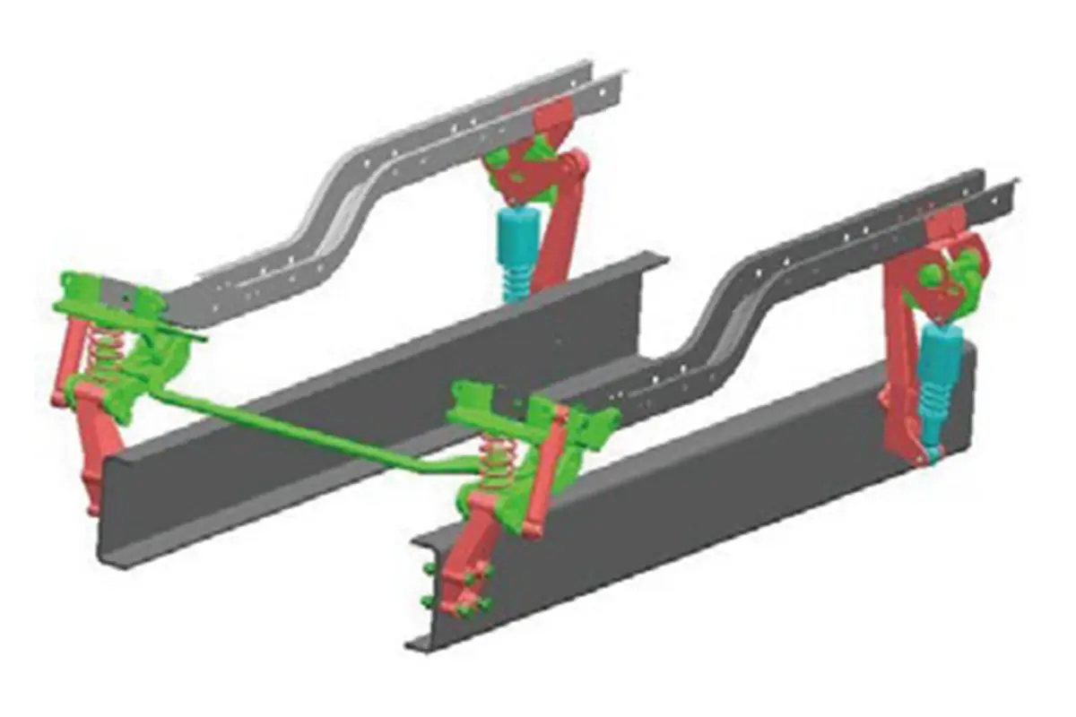 Full-floating cab suspension