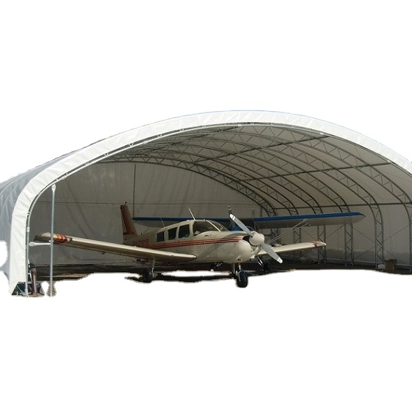GS Industrial Style Steel Fabric Tent Hangar Garage Storage Building for Aircraft &amp; Warehouse Fabric Truss Shelter