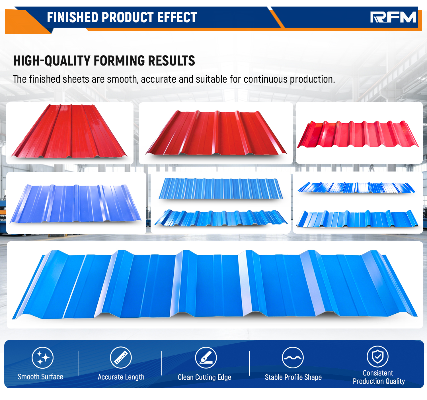 Long Span Trapezoidal Roofing Panel Configuration Option 2