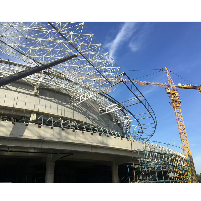 Prefabricated High Standard Steel Structure Truss Stadium Gym Badminton Hall Building With Low Cost