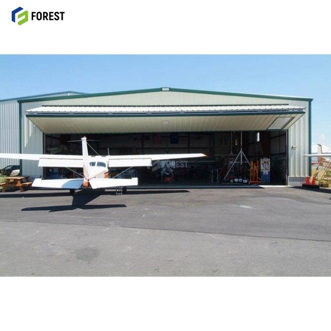 Prefabricated Steel Structure Heavy-Duty Aircraft Hangar with Living Quarters Welding &amp; Cutting Services World's Largest
