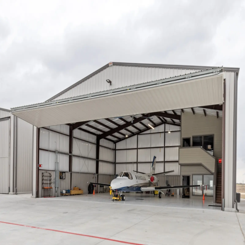 AS463016 PreFab Metal Aircraft Hangar Heavy-Duty Aviation Garage with Easy Assembly Design Airplane Shelter