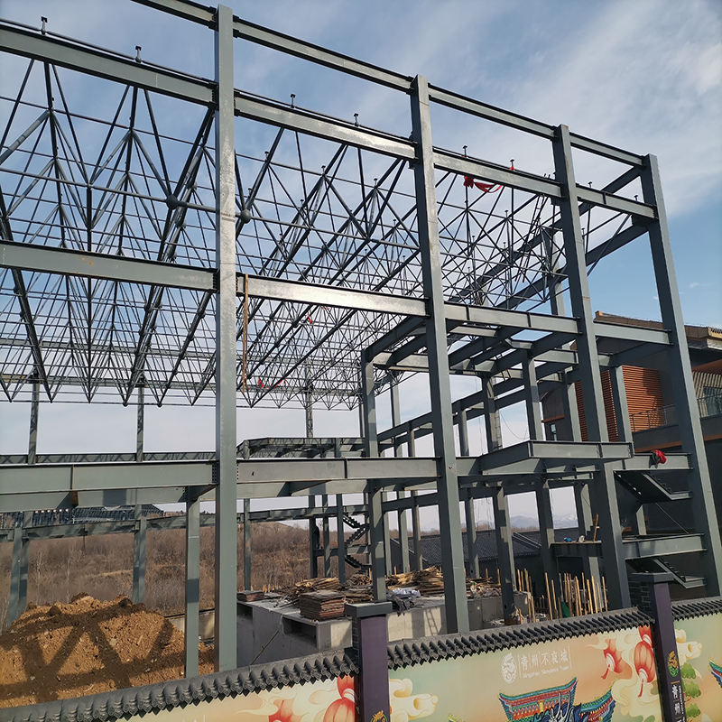 Prefabricated Multi-Story Light Steel Structure Building-Commercial Hotel/School/Office Complex