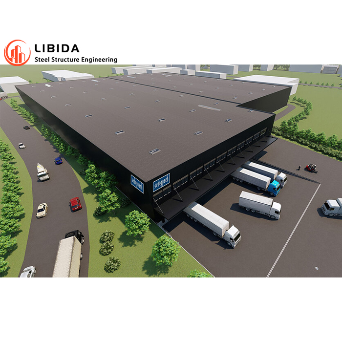 China Factory Customized Design Cheap Industrial Fast Construction Prefabricated Steel Metal Warehouse Building