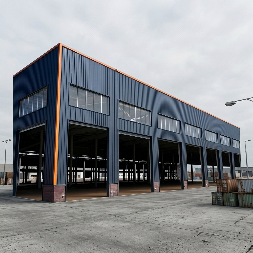 Q235B Custom Size Expandable Metal Frame Shopping Mall School Building Large Span Prefab Workshop Warehouse