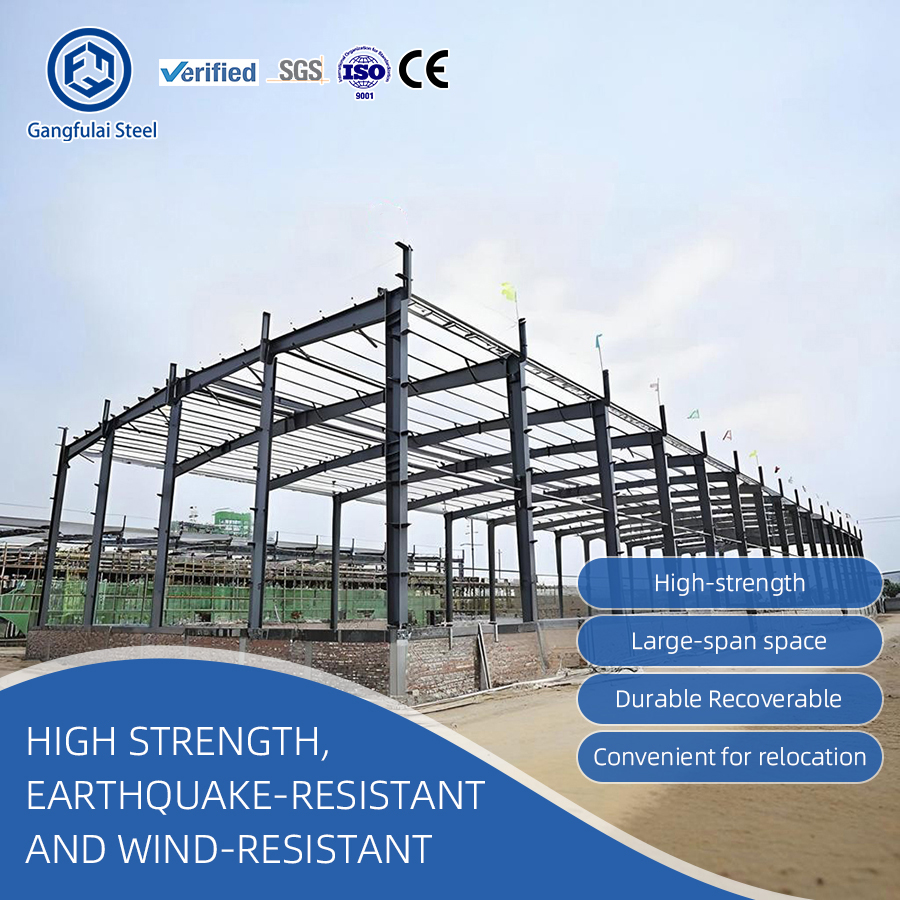 China-made Customizable Durable Prefabricated Steel Structure Workshop