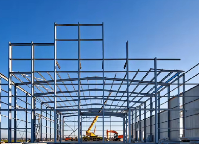 Modern Multi-story Prefabricated Steel Structure Shed, with Garage and Warehouse, Suitable for Hotel Use.