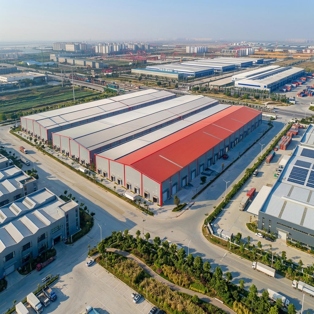 Saudi Arabia Logistics Center Steel Structure Factory Building | ODM Customized Prefabricated Warehouse Building