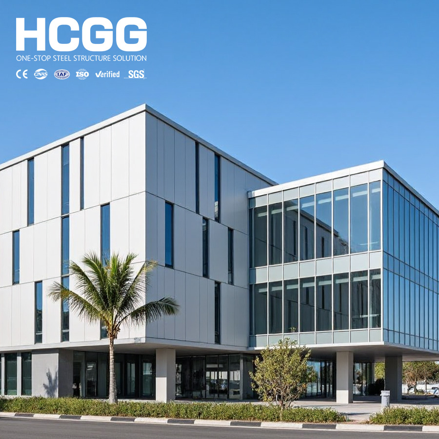 Factory Direct Multi-story Steel Structure Building Prefabricated Steel Framed Multi Floor Office School Hotel Construction