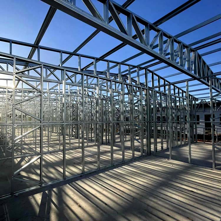 China Metal Light Weight Prefabricated Steel Structure Modular House Building Prefab Storage Workshop