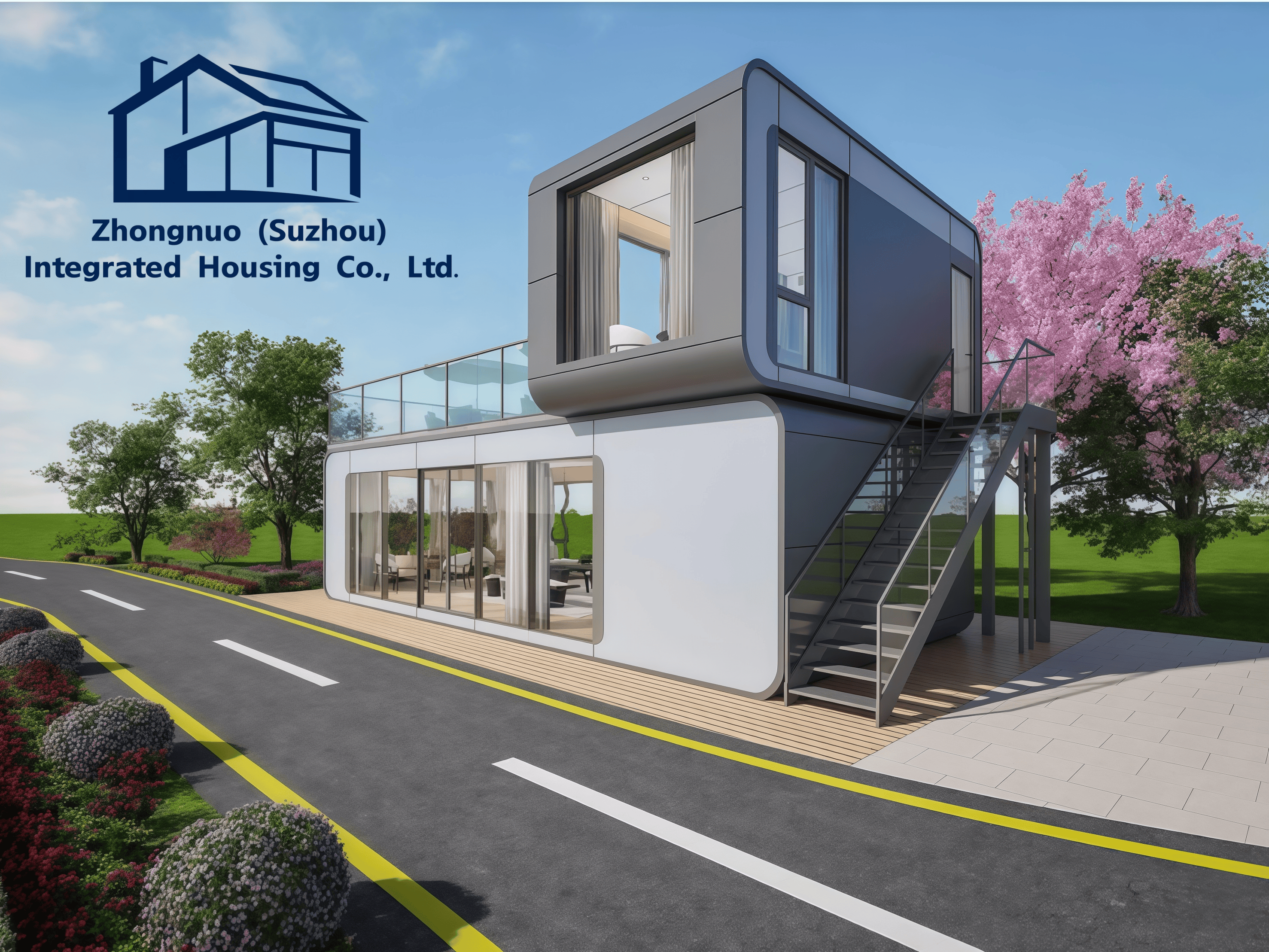 ZN Certified Assembled Container House Prefabricated Modular Office Portable Training Center