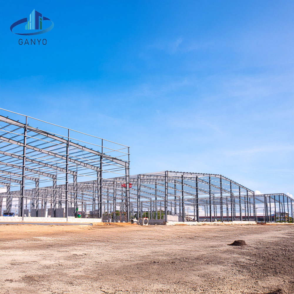 Professional Customized Large Scale Multi-Span Prefabricated Steel Structure Warehouse for Industrial Park, Logistics Center