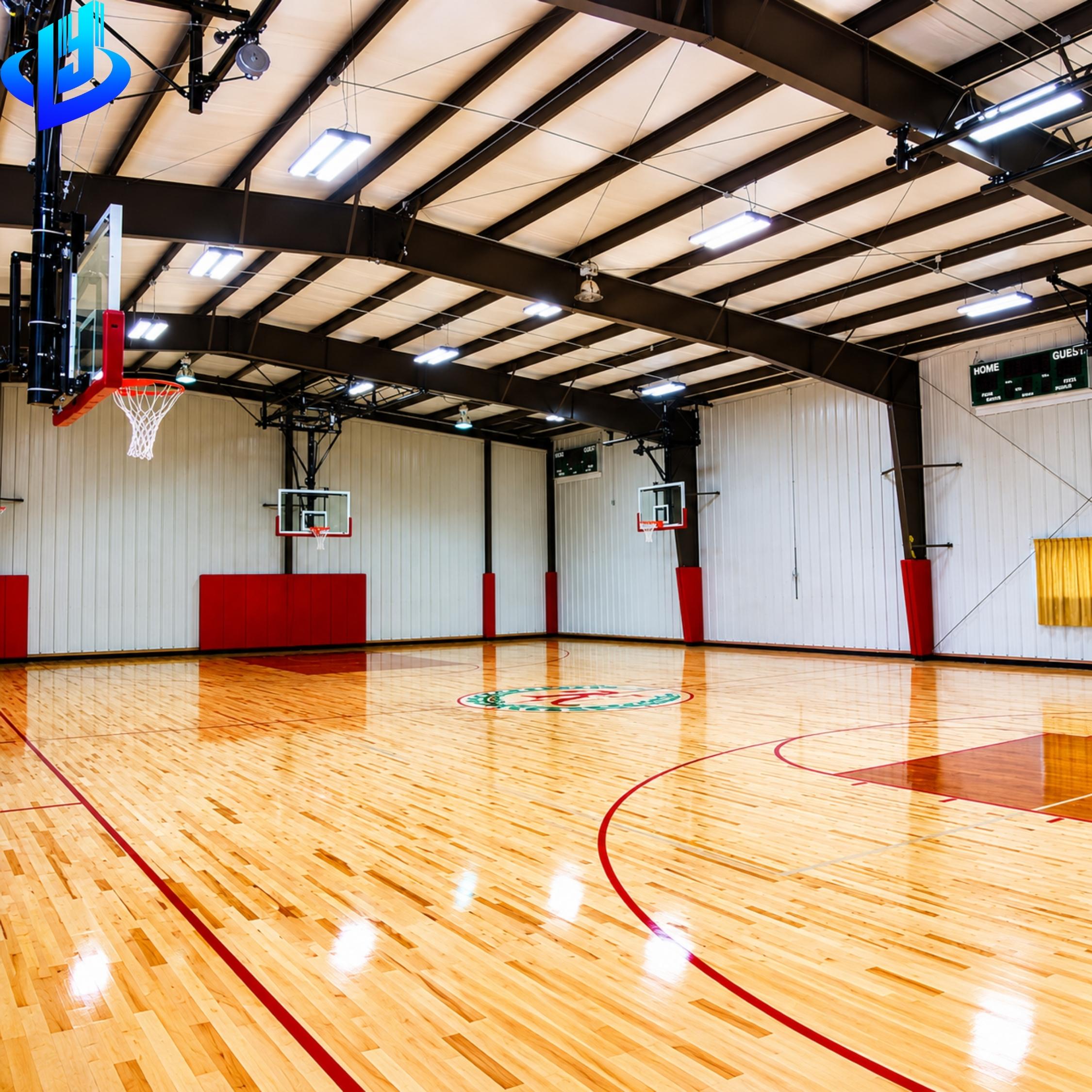 Modern Prefabricated Steel Structure Sport Hall Indoor Stadium Gymnasium Arena Training Center Prefabricated Steel Building