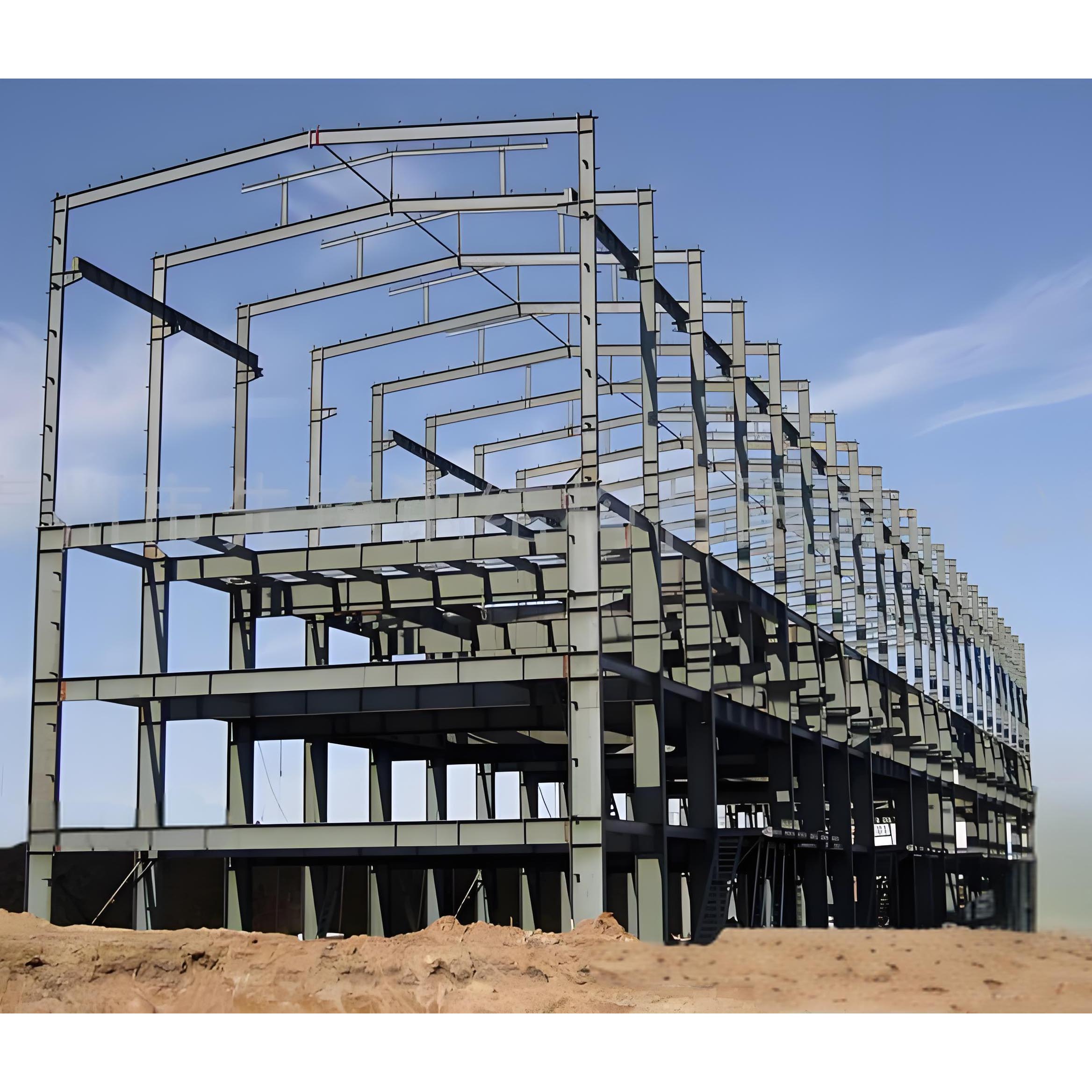 Low-Carbon Green Steel Industrial Plant - Recyclable Prefab Building for Sustainable Heavy Industry Production Hub