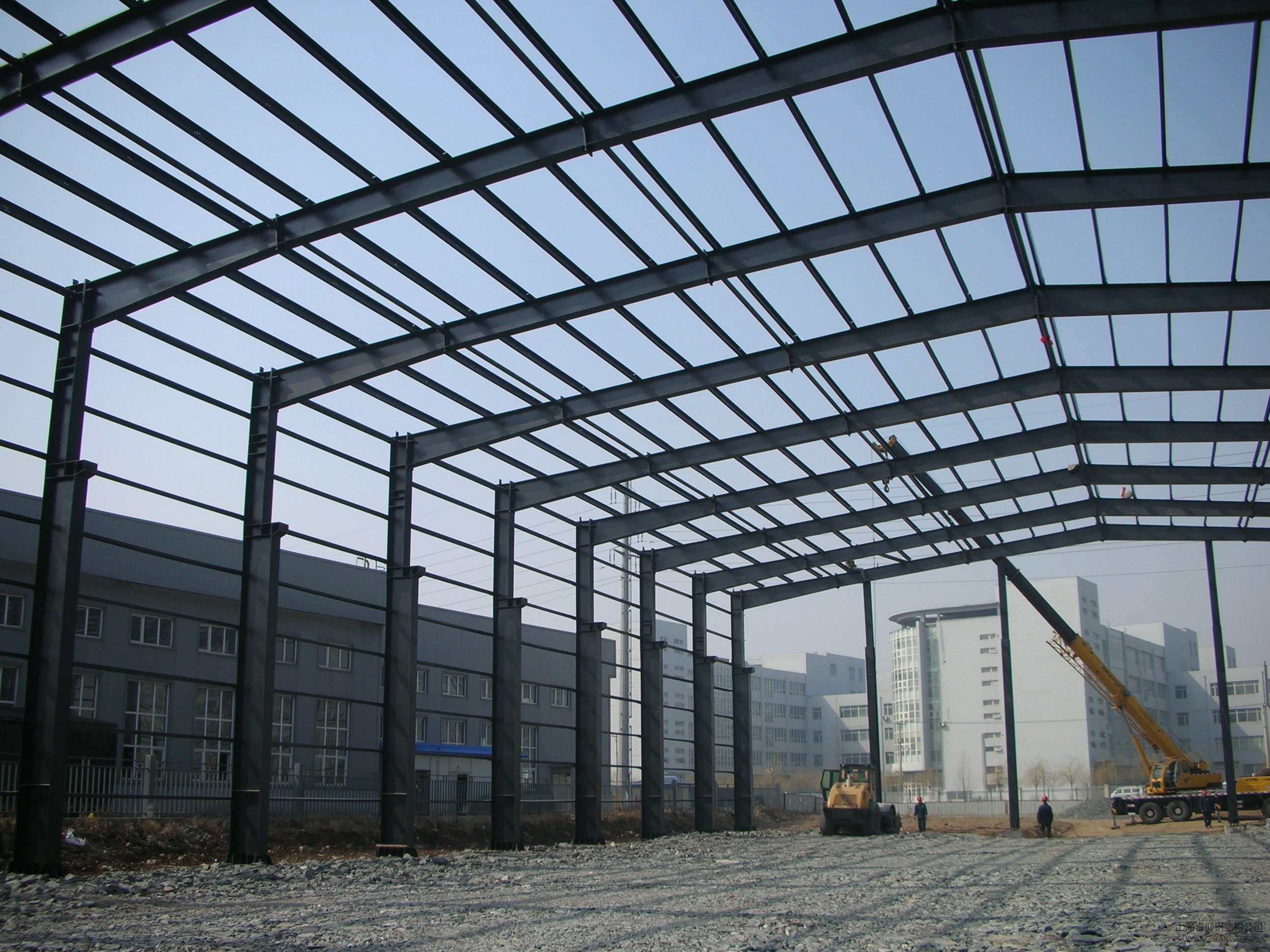 Steel Heavy Duty Prefabricated Factory Manufacturing Plant for Steel Structure Bridge with Welding Cutting Bending Services