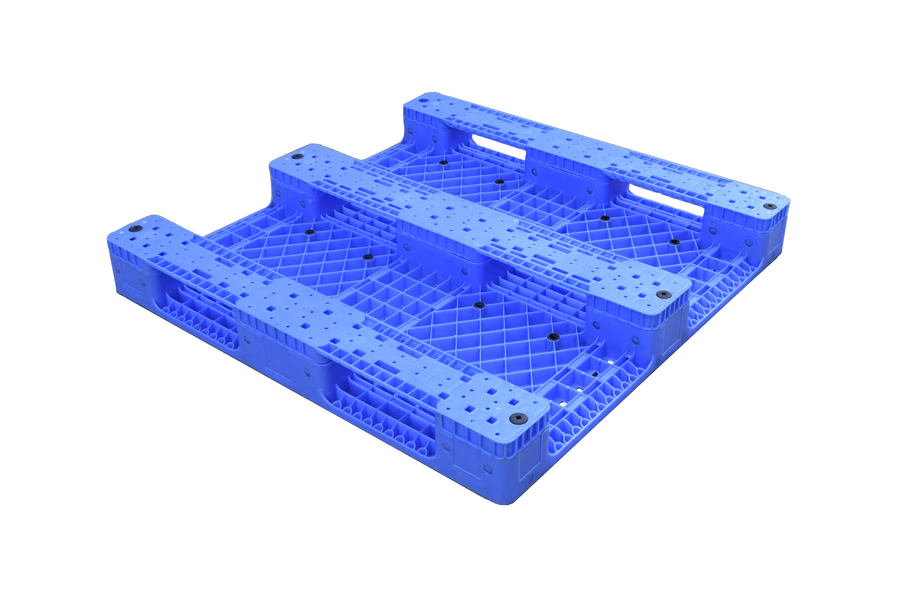 Customizable Durable Heavy-Duty HDPE Meshed Gird Grilled Three Feet Steel Reinforced Automated Warehouse Euro 4-Way Entry Single