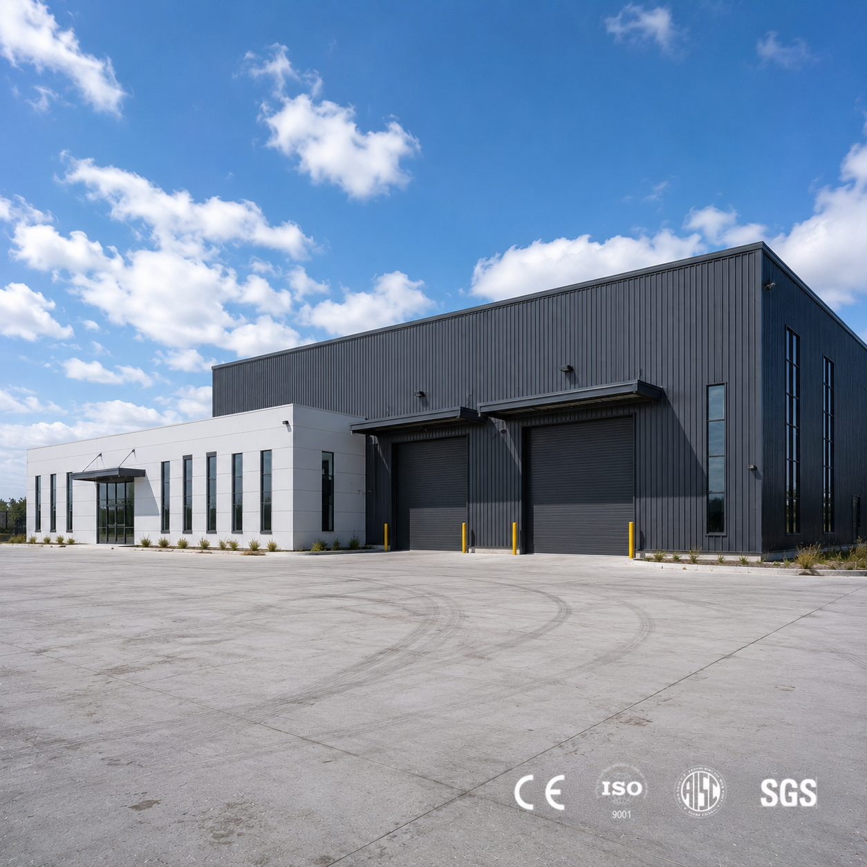 High Quality Fireproof Tough Prefabricated Steel Structure Warehouse Workshop Industrial Building