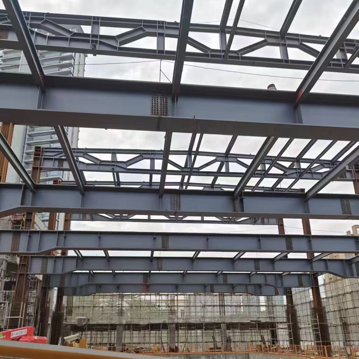 Industrial Steel Workshop Multi-Story High Capacity Welded Outdoor Building