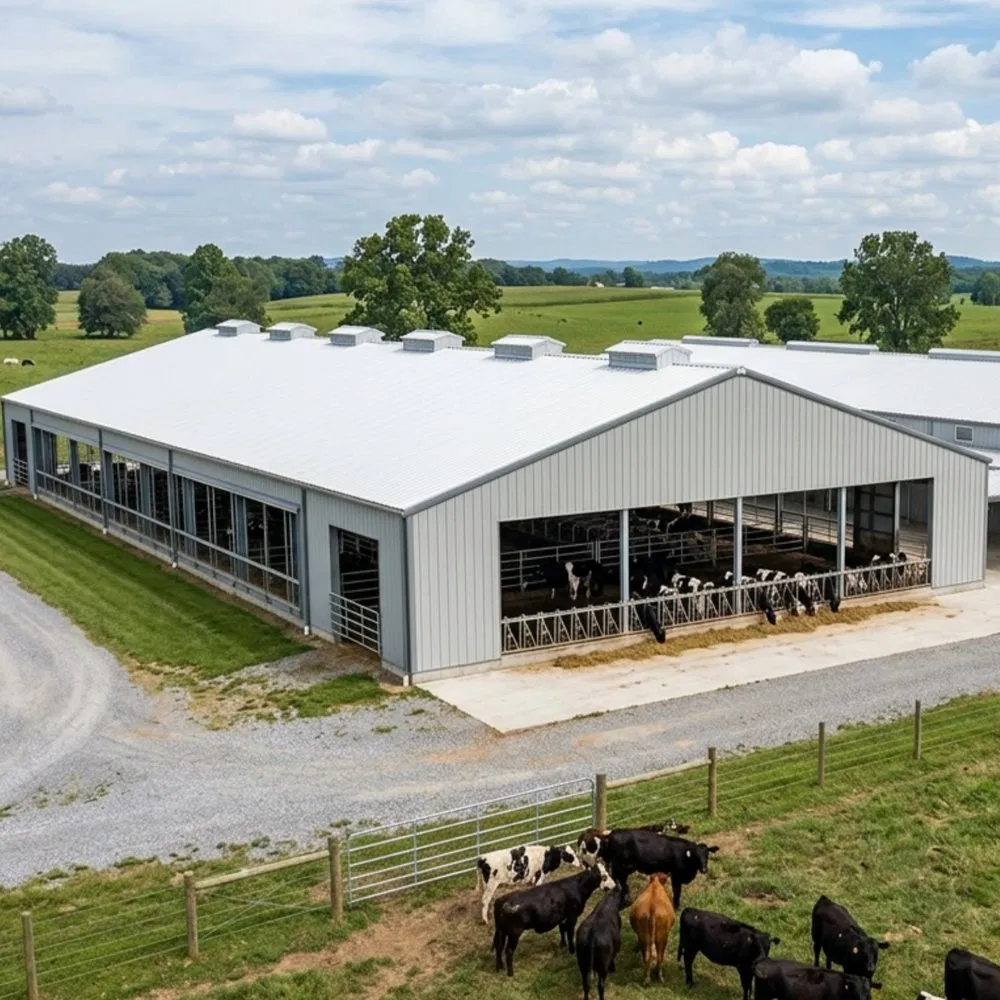 Large Span Prefabricated Steel Structure Factory Building Applied in Structural Steel Pig Farm Construction