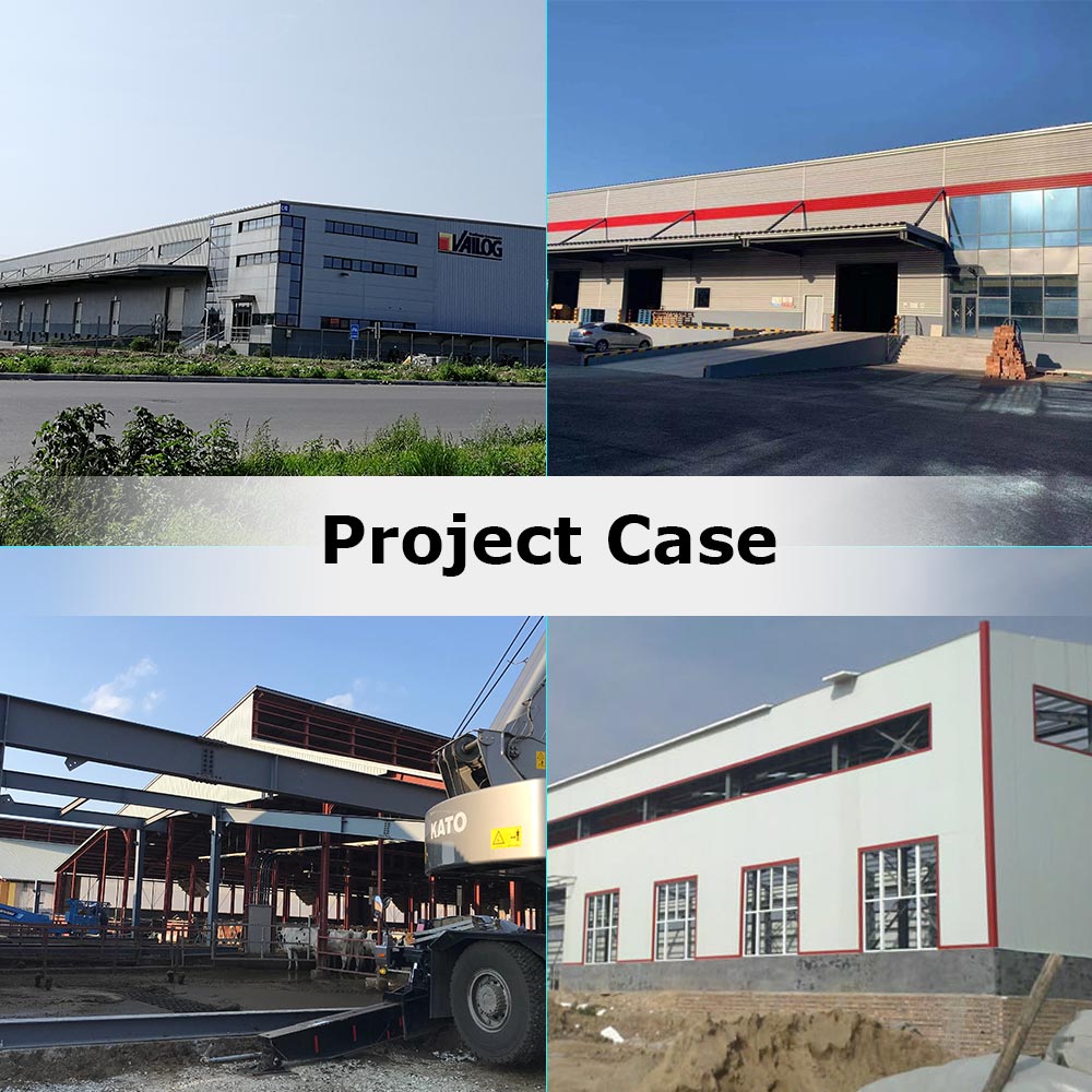 High Quality Hot Dip Galvanized Painted Light Weight Industrial Steel Structure Building Prefab Steel Warehouse