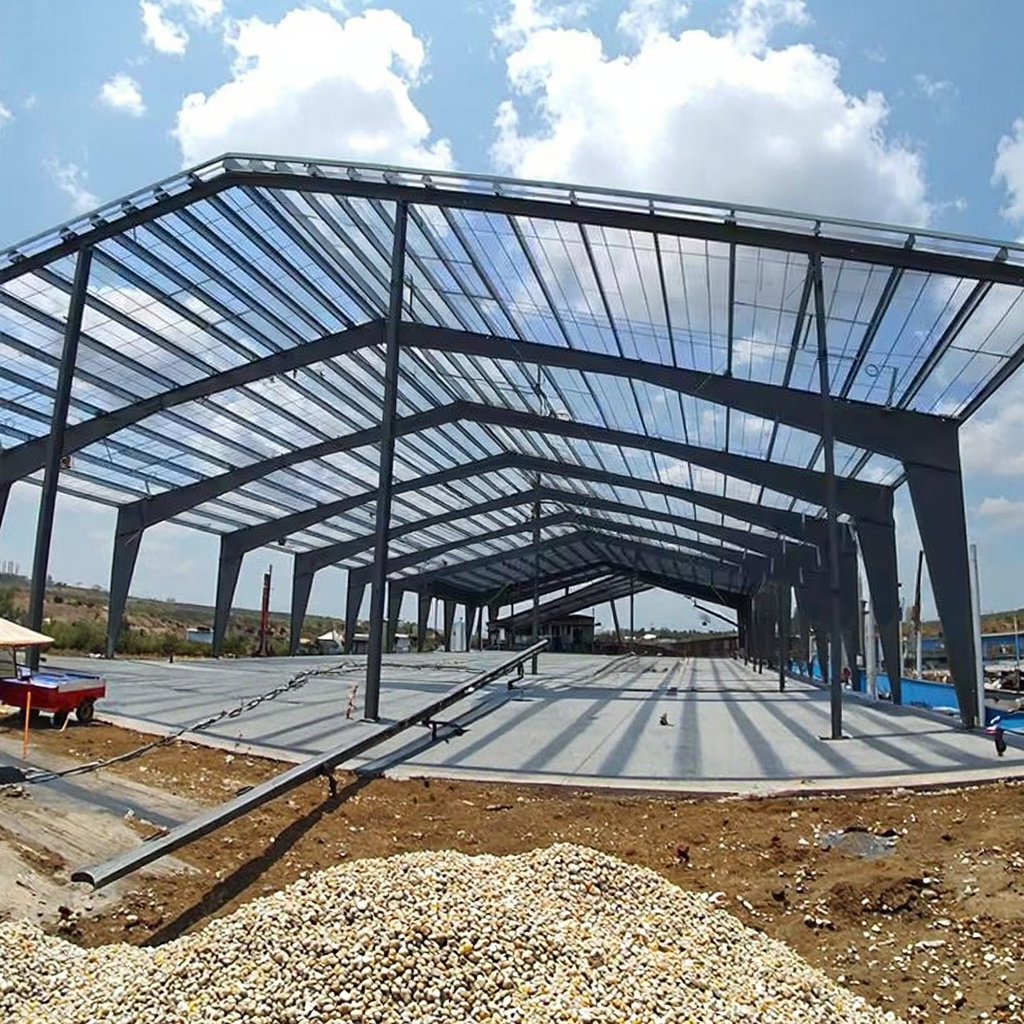 Prefabricated Steel Building Warehouse With Steel Frames For Storage