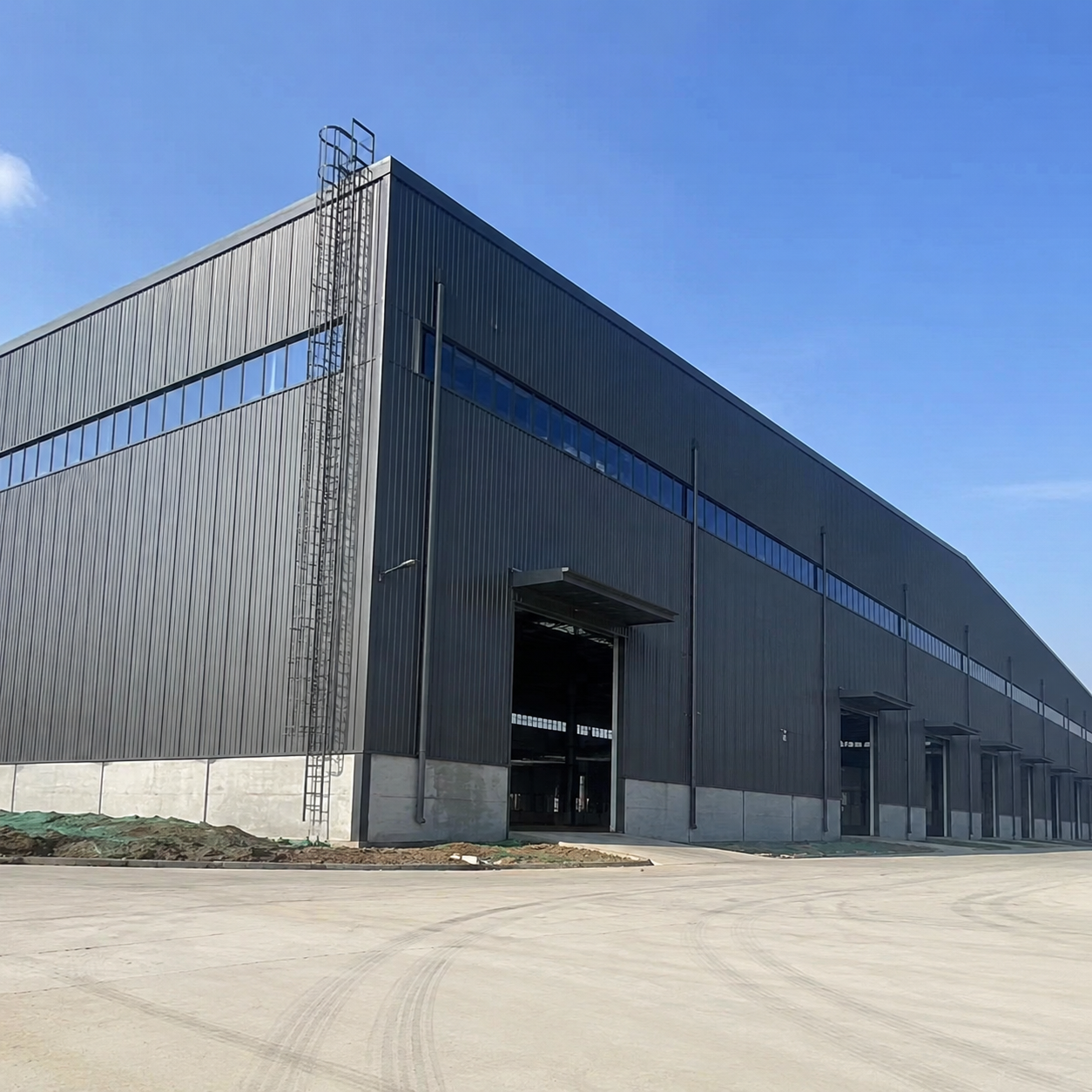 Rainy Season Proof Steel Structure Warehouse Prefab Metal Workshop Building with Strong Drainage Roof for Africa Storage