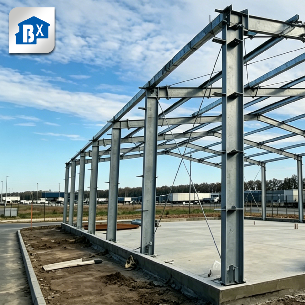 China Prefabricated Steel Structure Workshop Warehouse Shed Multi-Span Portal Frame Industrial Storage Building Bolted Assembly