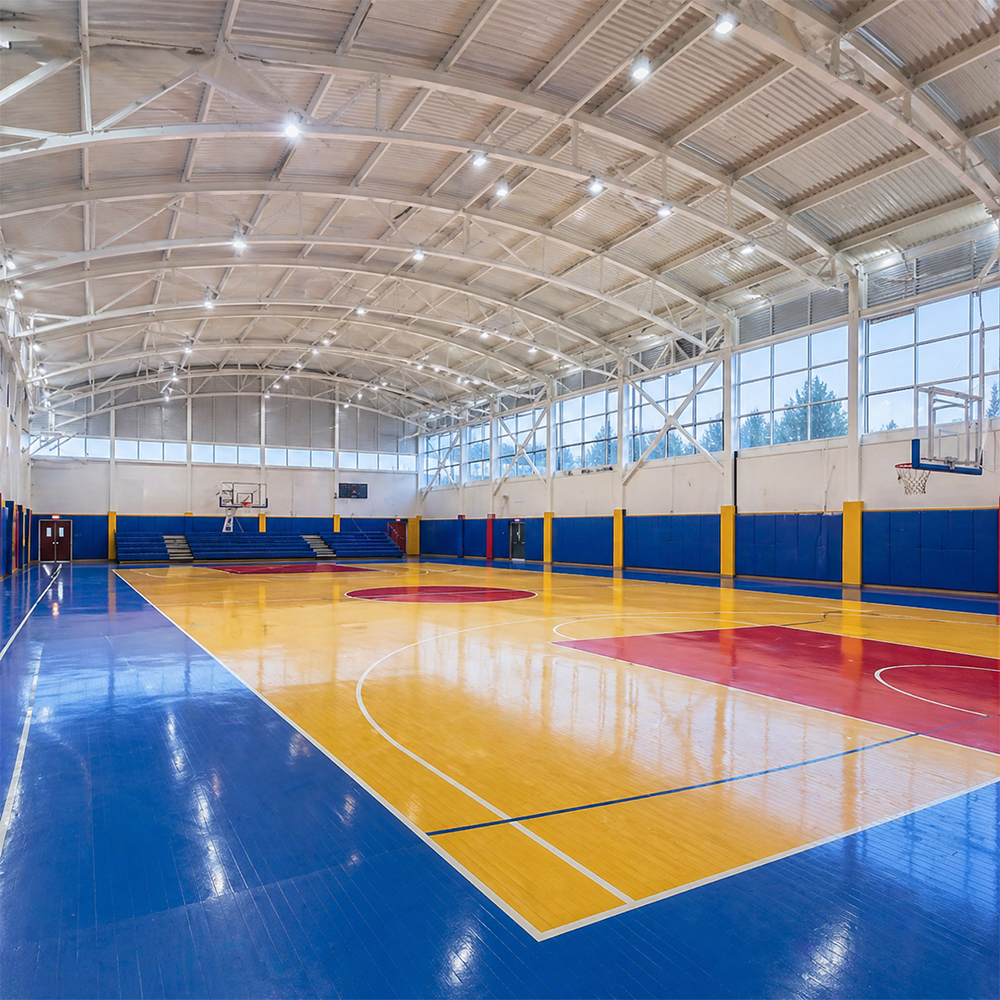 Modern Designed Prefabricated Steel Frame Stadium Sports Venue Large Scale Steel Construction Building for Public Gym Project