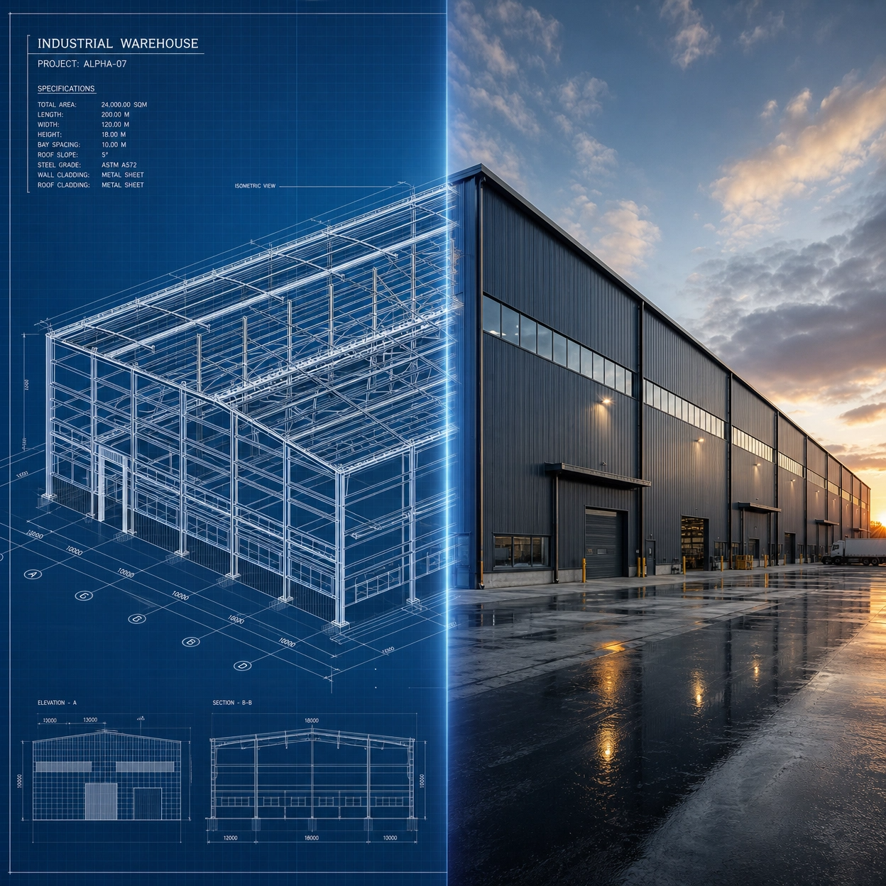 Warehouse Steel Structure Factory Workshop Building Prefab Steel Structure Warehouse Engineering Storage Buildings