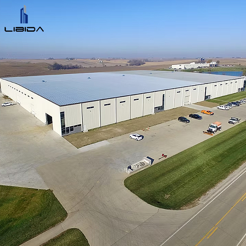 Prefabricated Steel Industrial Hall Building for Workshop Factory Logistics Center Customizable Solutions Galvanized Steel