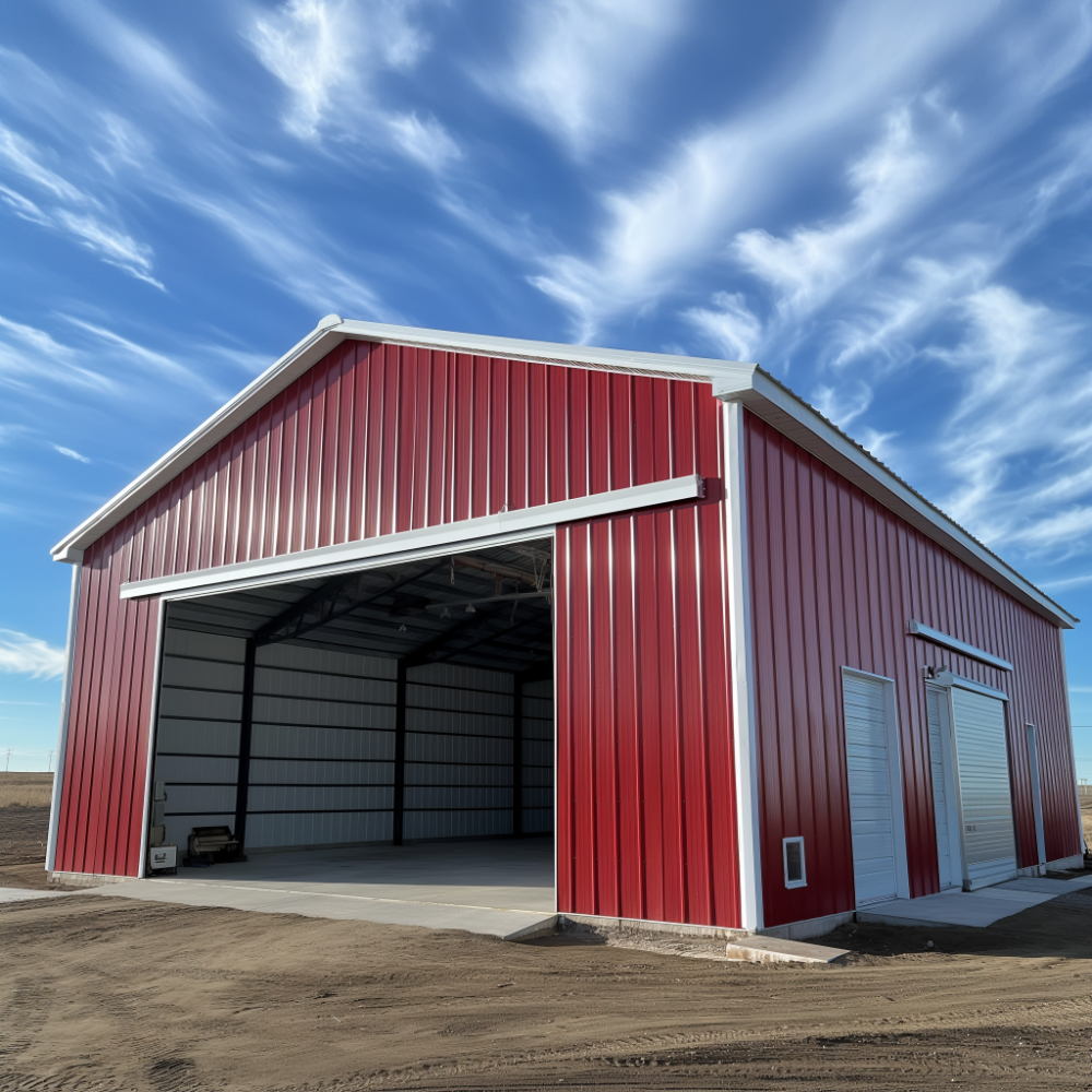 Pre Engineered Modern Steel Industrial Building for Outdoor Warehouse and Workshop Combination
