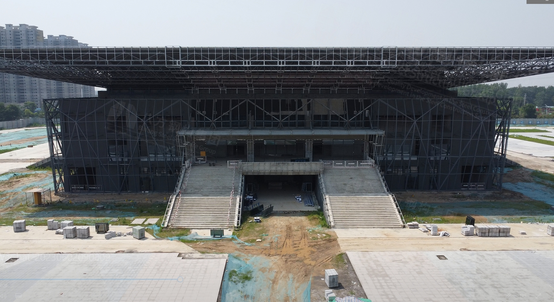 Modern Industrial Large Span Steel Frame Sports Arena Prefab Steel Structure Stadium Sports Venue