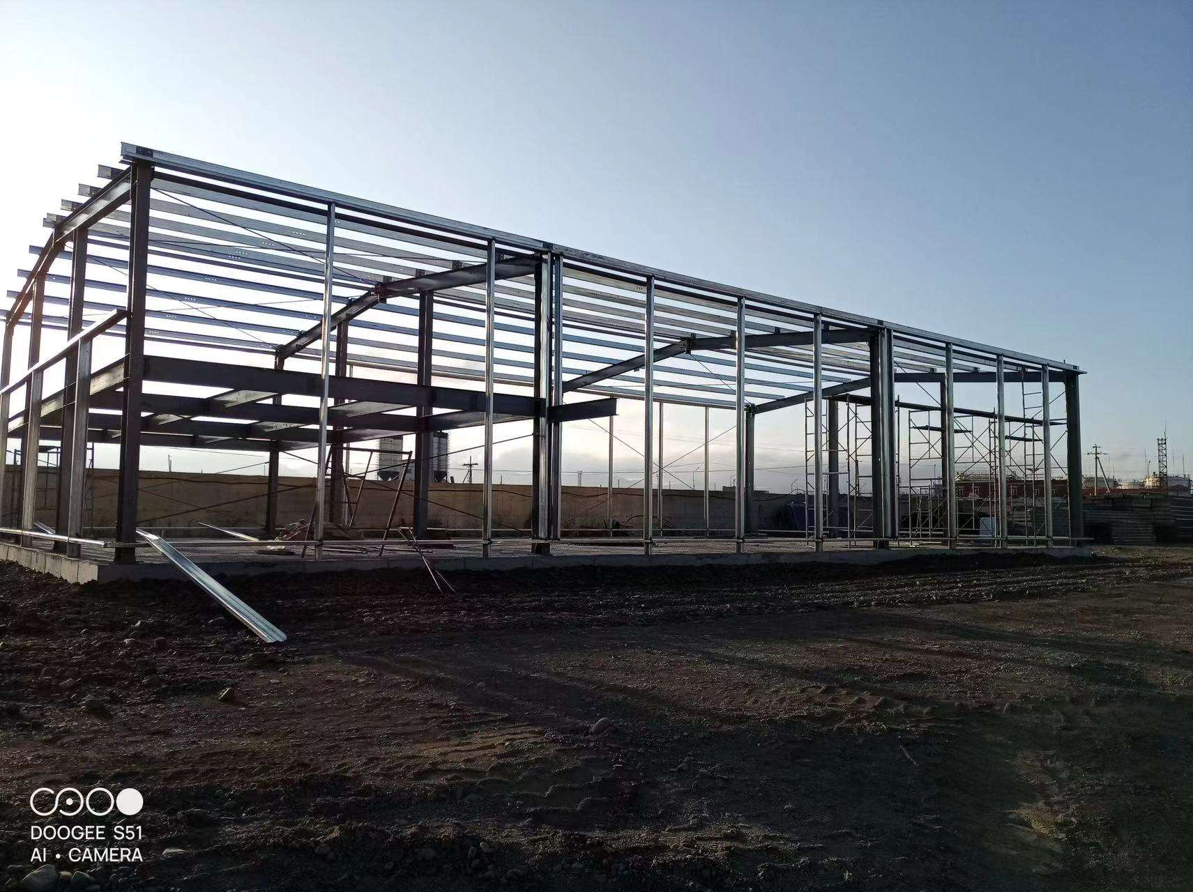 Steel Structure Durable Customizable Frame Steel Long-span Workshop Steel Warehouse