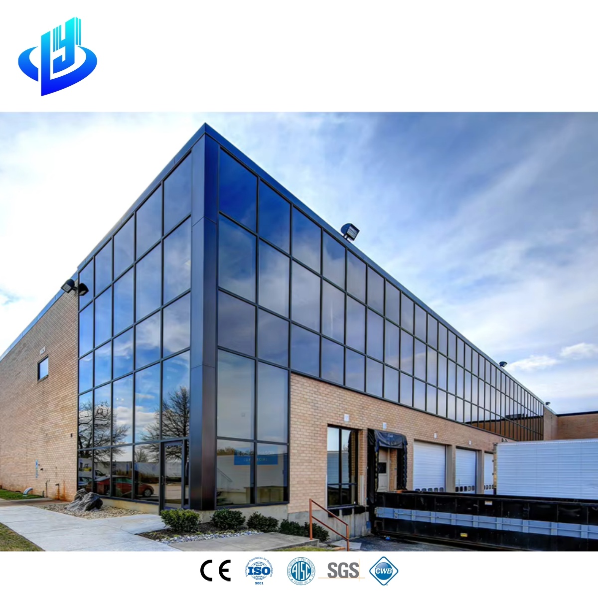 Durable Modern Design Steel Structure Commercial Building for Mall and Supermarket