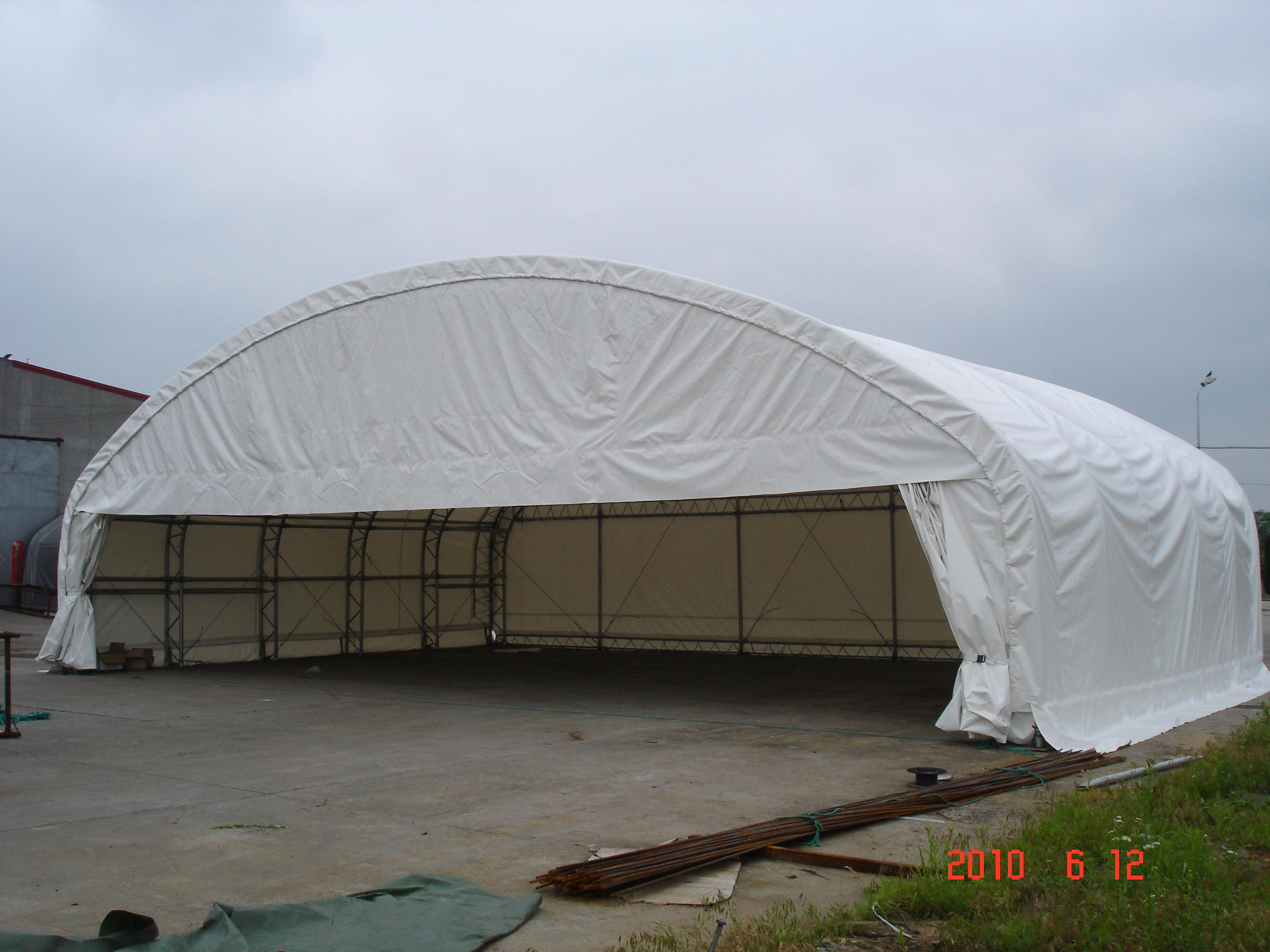 GS Industrial Style Steel Fabric Tent Hangar Garage Storage Building for Aircraft &amp; Warehouse Fabric Truss Shelter