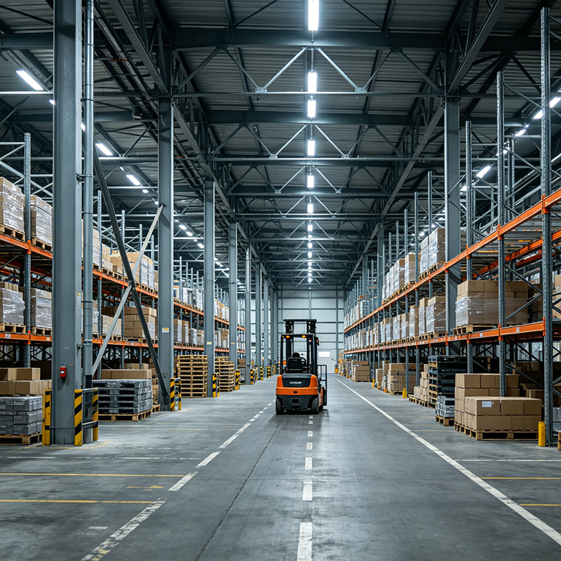 Steel Structure Building for Logistics and Warehousing Center Prefabricated Industrial Warehouse Construction